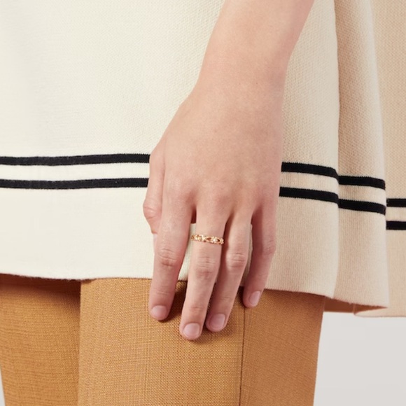 GUCCI FLORA 18K RING WITH DIAMONDS size: 5 - Picture 5 of 5